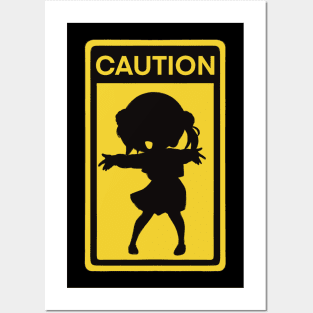 Warning sign - loli god’s Posters and Art